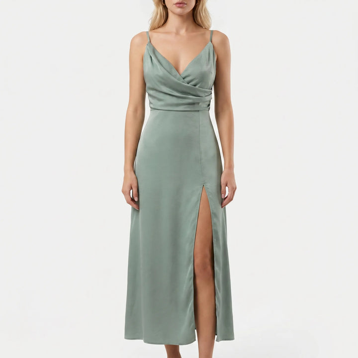 Auralis - Draped Bodice Maxi Dress