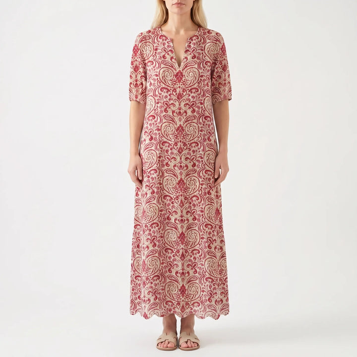 Bohaven - Relaxed Boho-Print Midi Dress