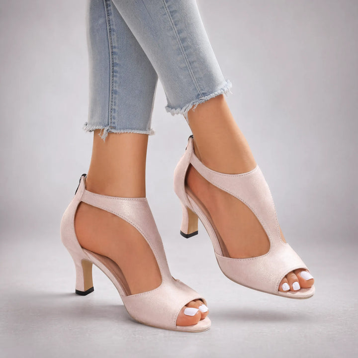 Flexera - Peep-Toe Mid Heels
