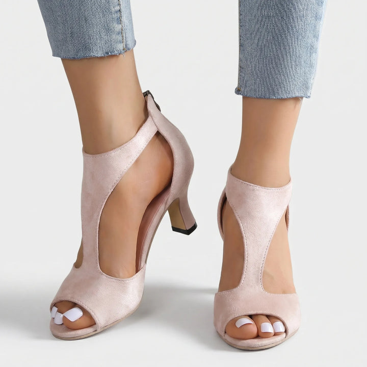 Flexera - Peep-Toe Mid Heels