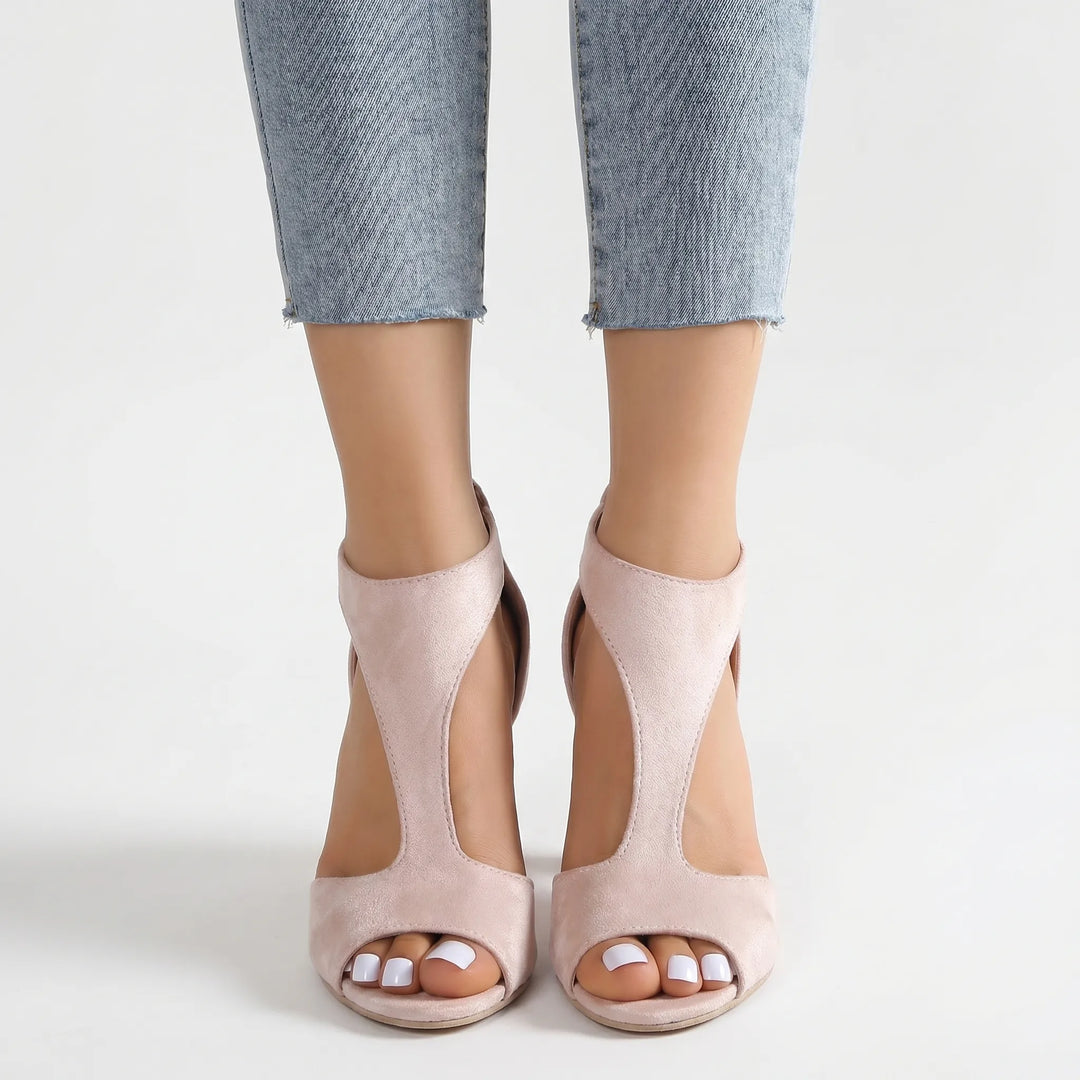 Flexera - Peep-Toe Mid Heels