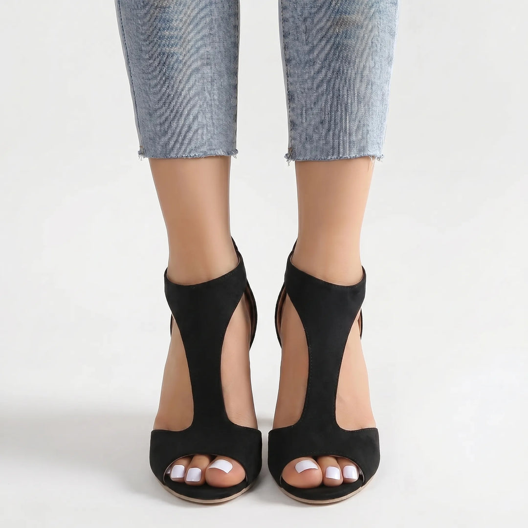 Flexera - Peep-Toe Mid Heels