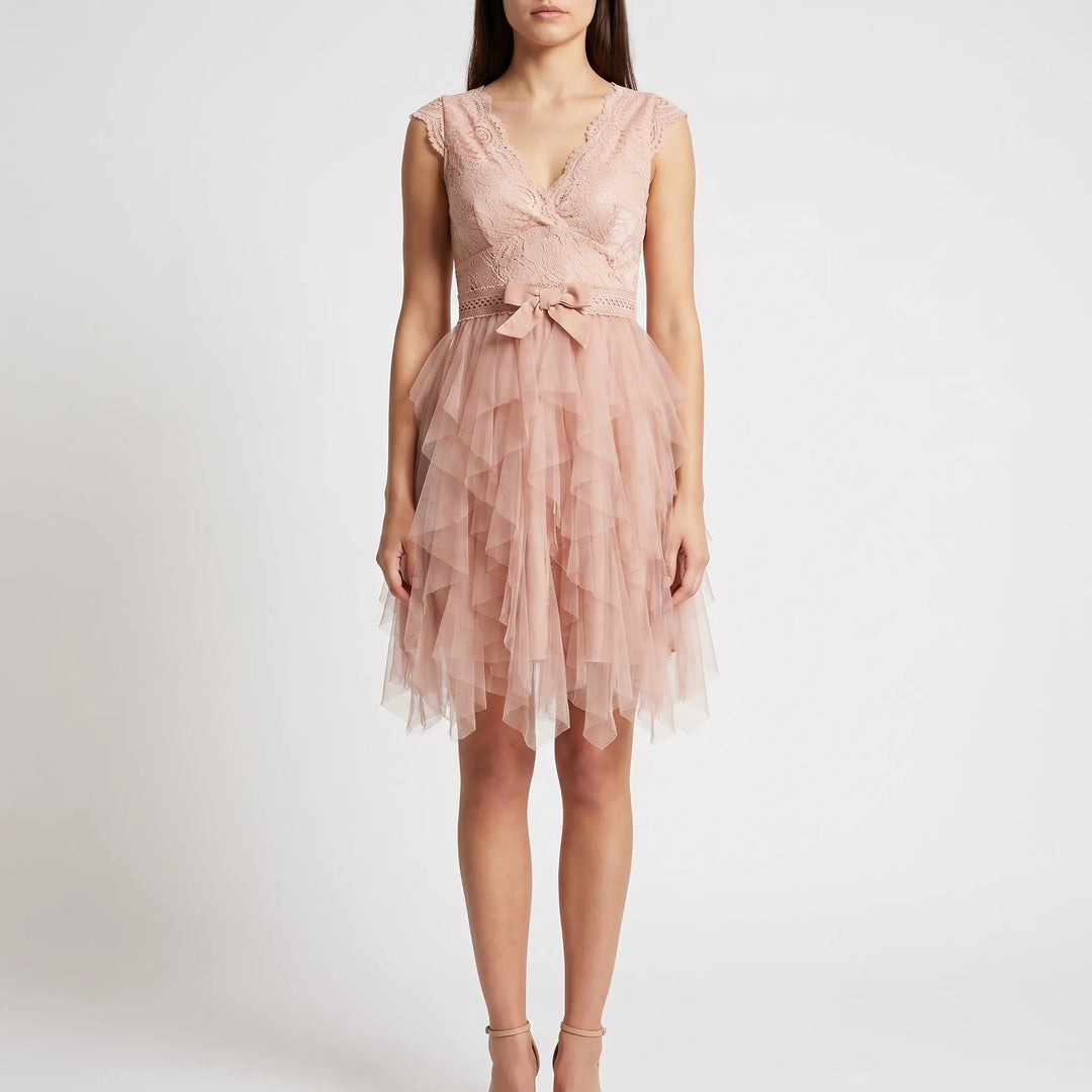 Floriana - Layered Ruffle Mini Dress