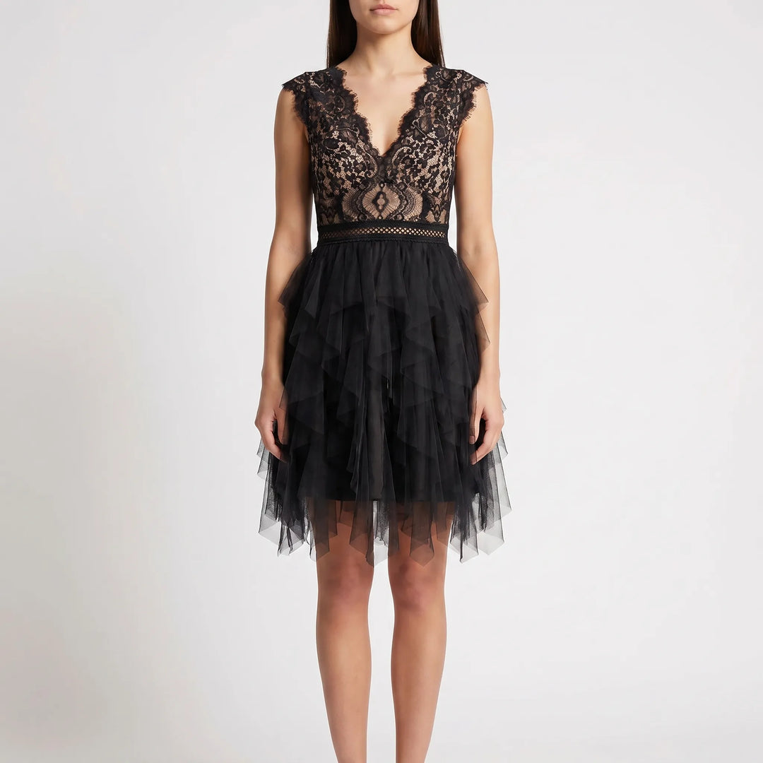 Floriana - Layered Ruffle Mini Dress