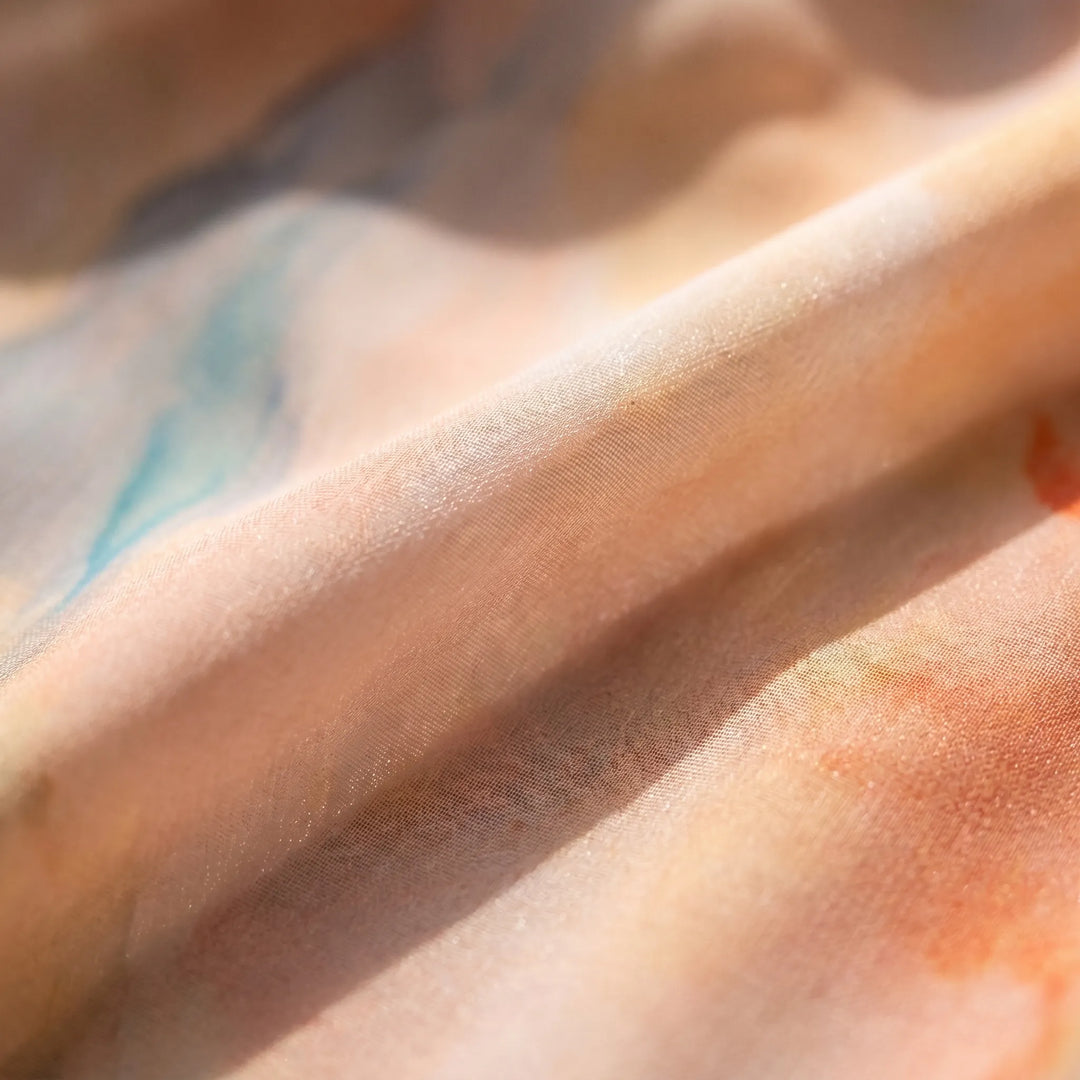 Floriven - Halter Neck Watercolour Maxi Dress