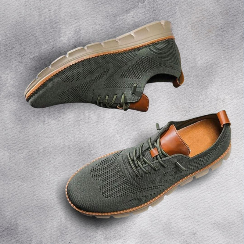Men’s Casual Walker Shoes with Lace-Up Closure