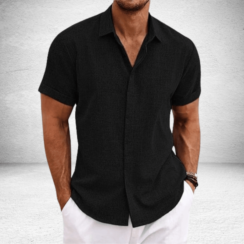 Men’s Classic Fit Shirt with Classic Collar and Versatile Design