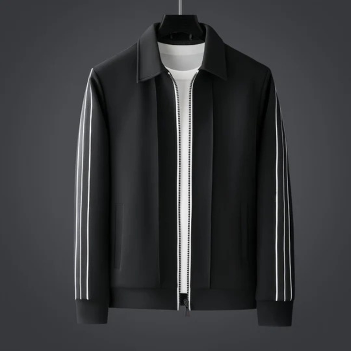 Men’s Winter Track Set with Long Sleeve and Stripe Details