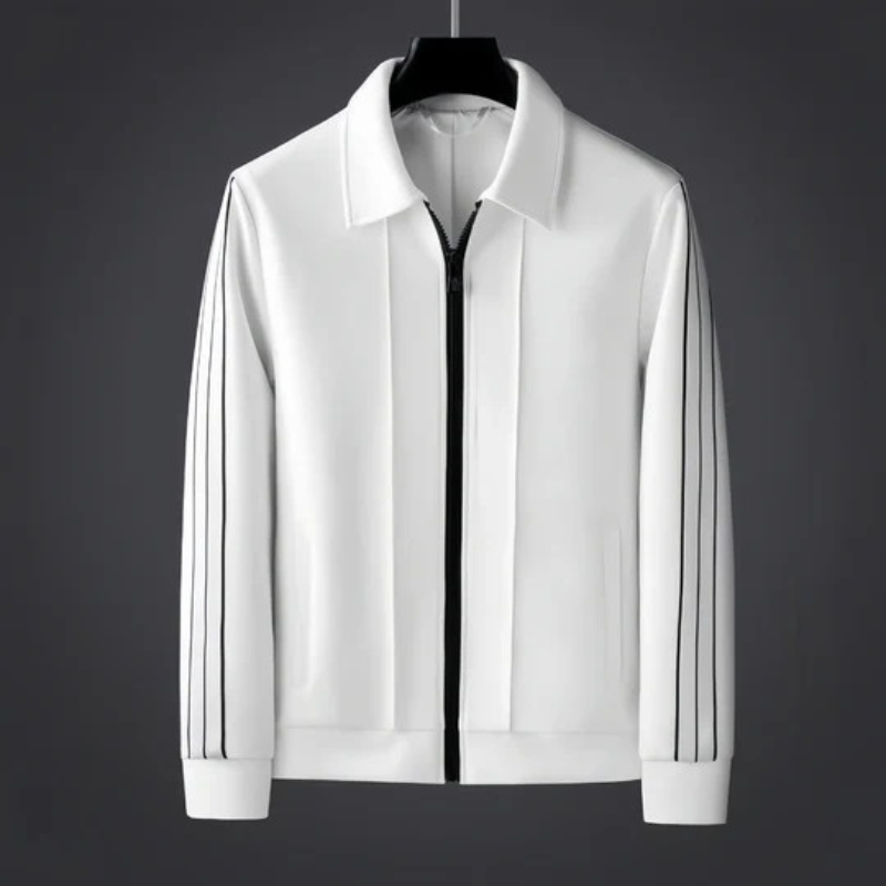 Men’s Winter Track Set with Long Sleeve and Stripe Details