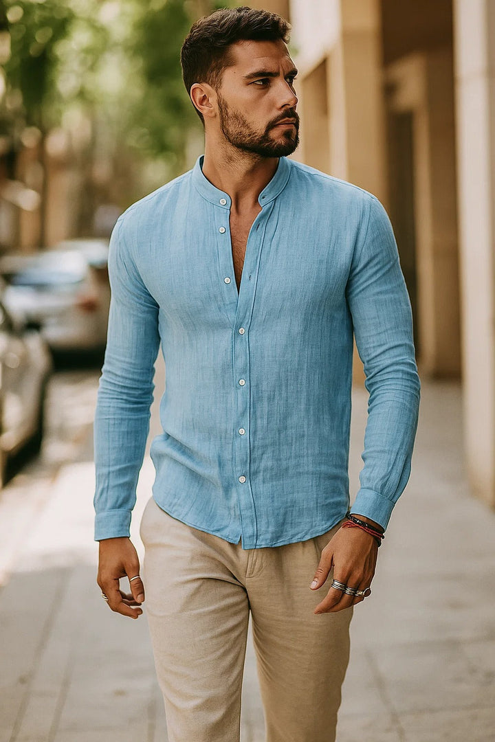 Men’s Casual Shirt with Relaxed Fit and Clean Silhouette