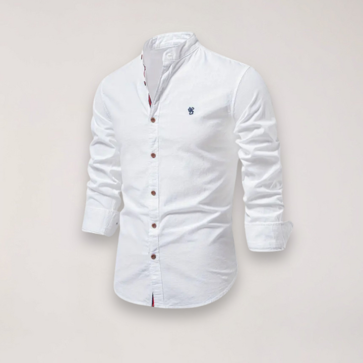 Men’s Long Sleeve Shirt with Stand Collar