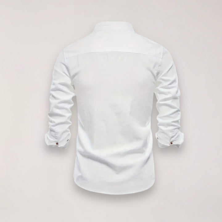 Men’s Long Sleeve Shirt with Stand Collar