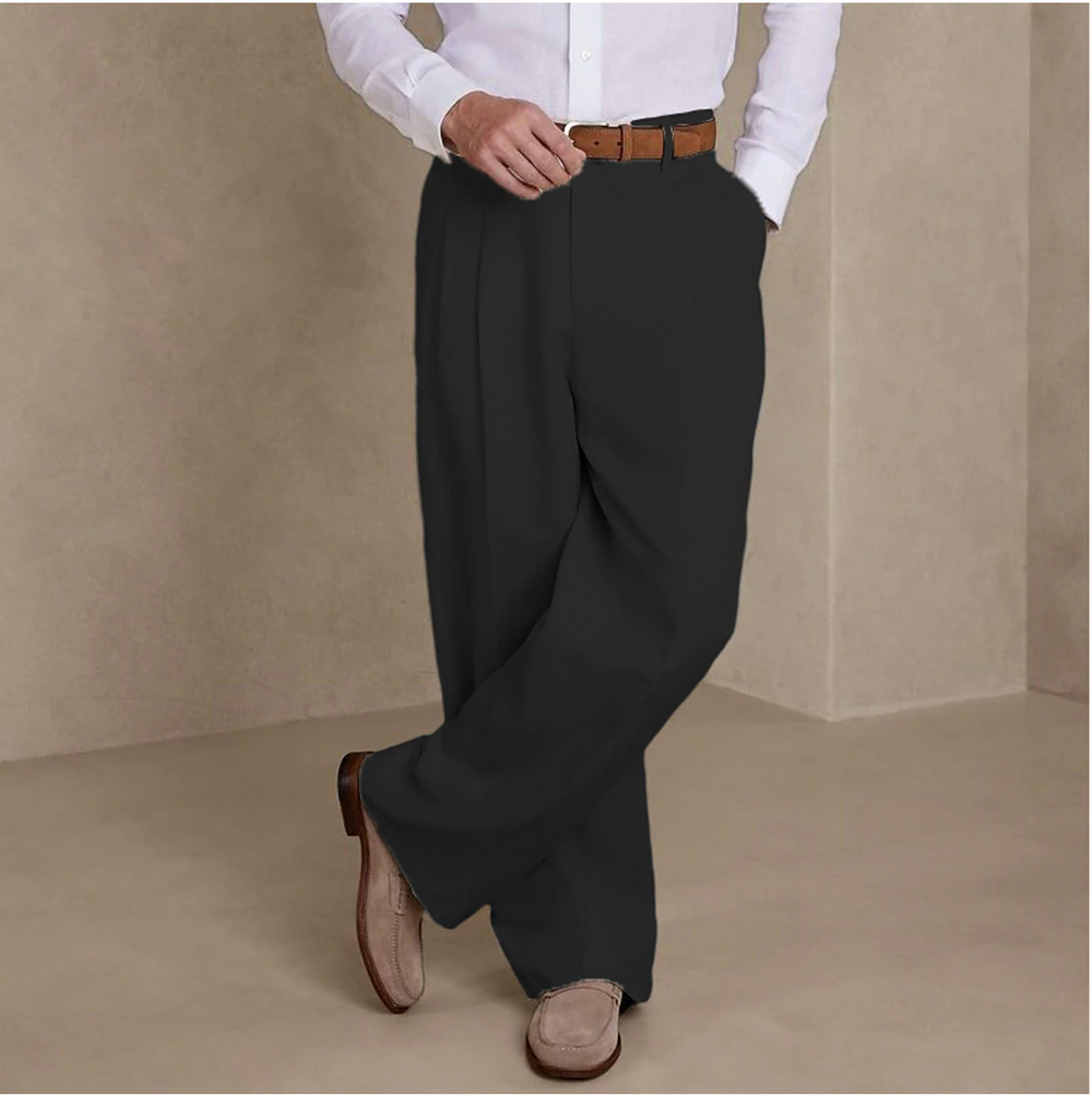 Men’s Business Trousers with Baggy Cut and Functional Pockets