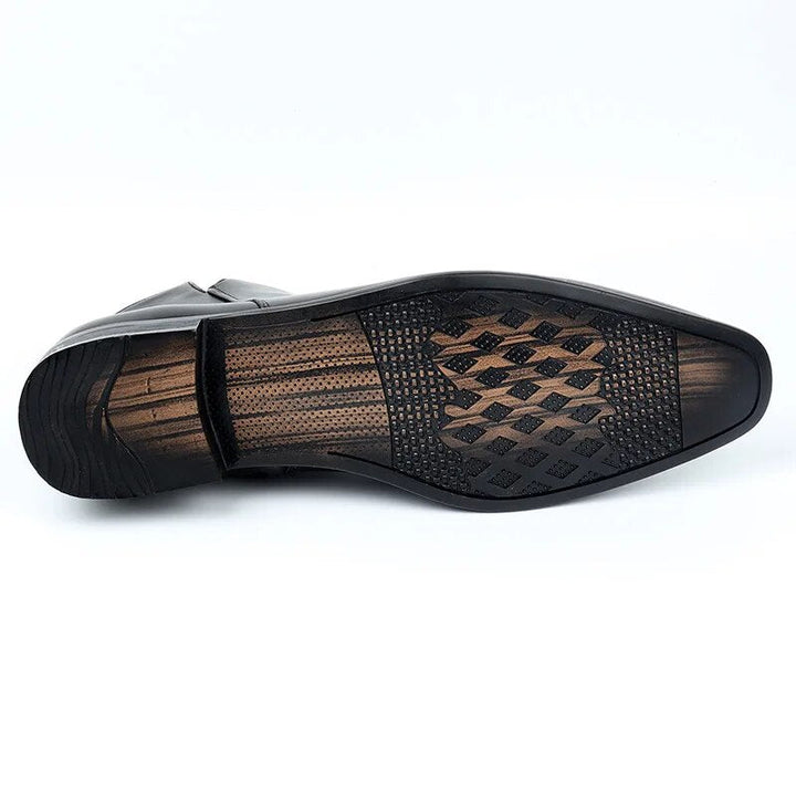 Men's Chelsea Boots with Pointed Toe and Elastic Sides