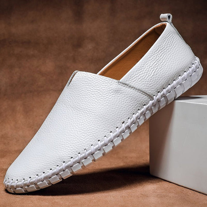 Mens Loafers with Slip-On Design and Rubber Outsole