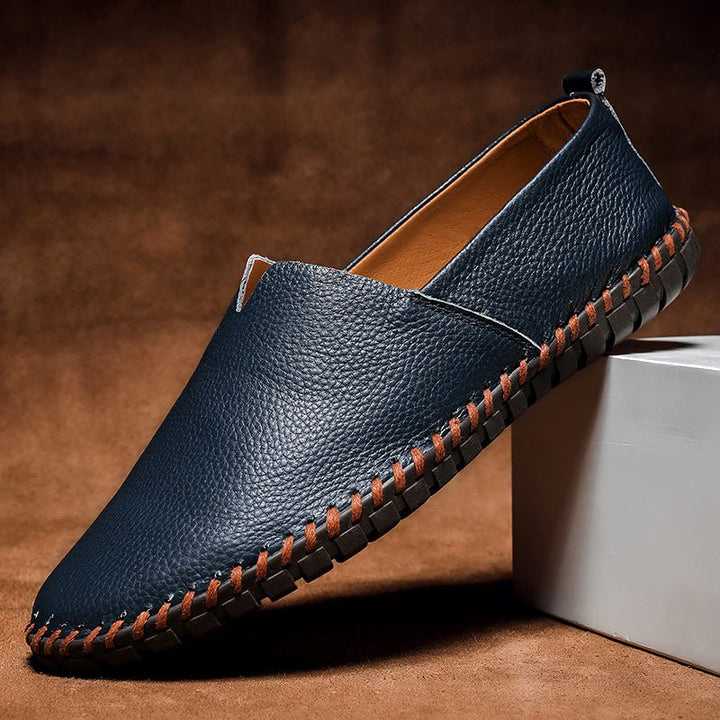 Men’s Loafers with Slip-On Design and Rubber Outsole