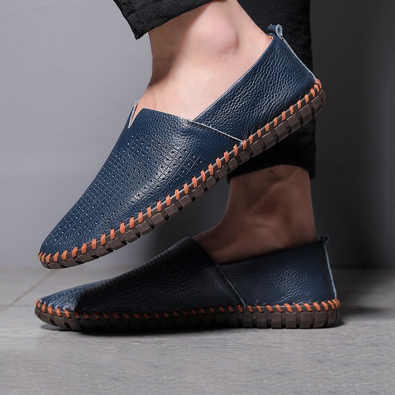 Men’s Loafers with Slip-On Design and Rubber Outsole