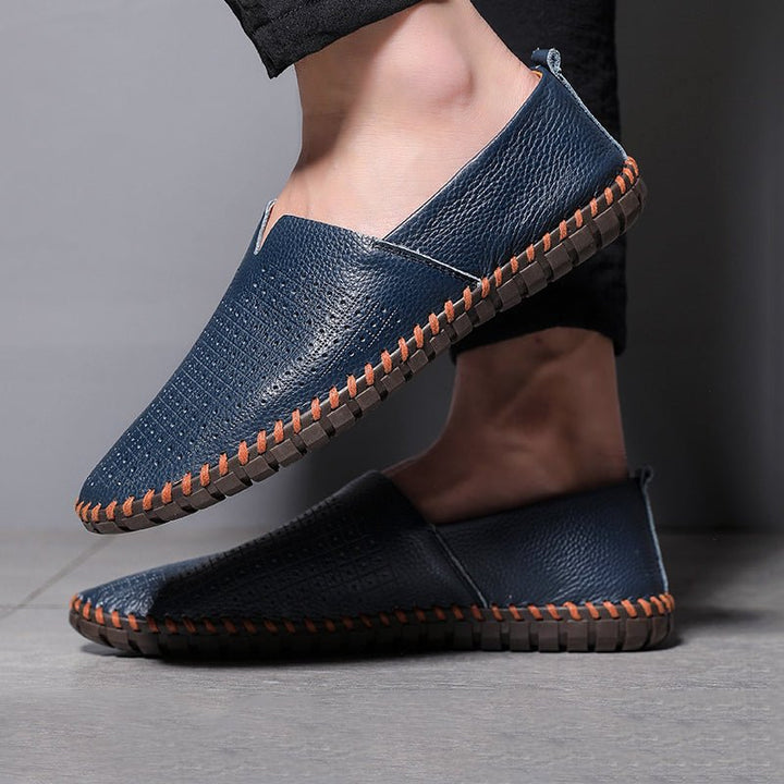 Men’s Loafers with Slip-On Design and Rubber Outsole