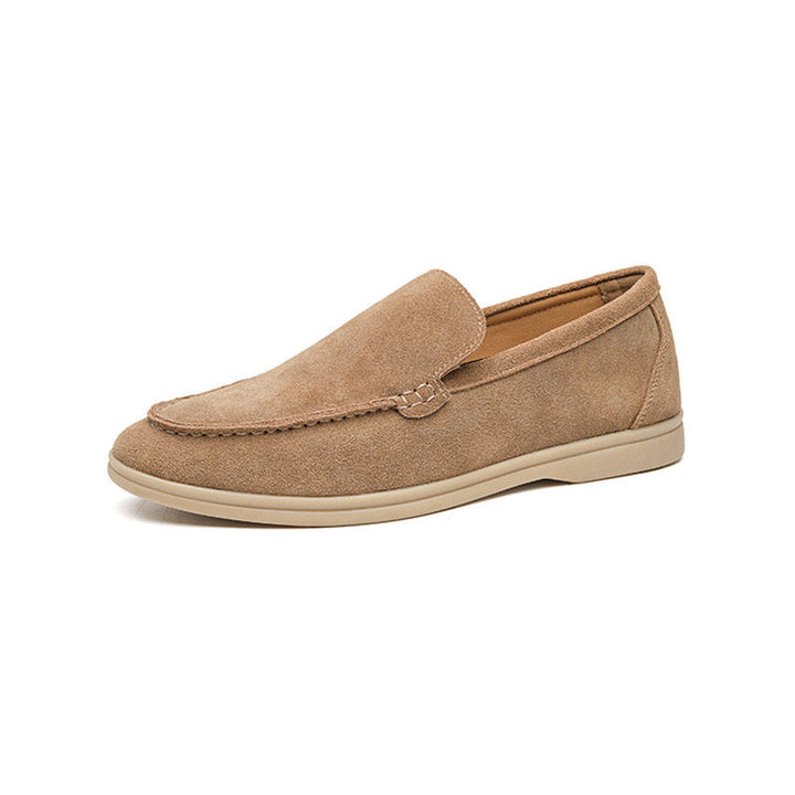 Men’s Loafers with Suede Upper and Removable Insole
