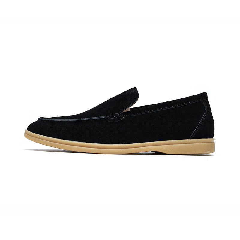 Men’s Loafers with Suede Upper and Removable Insole