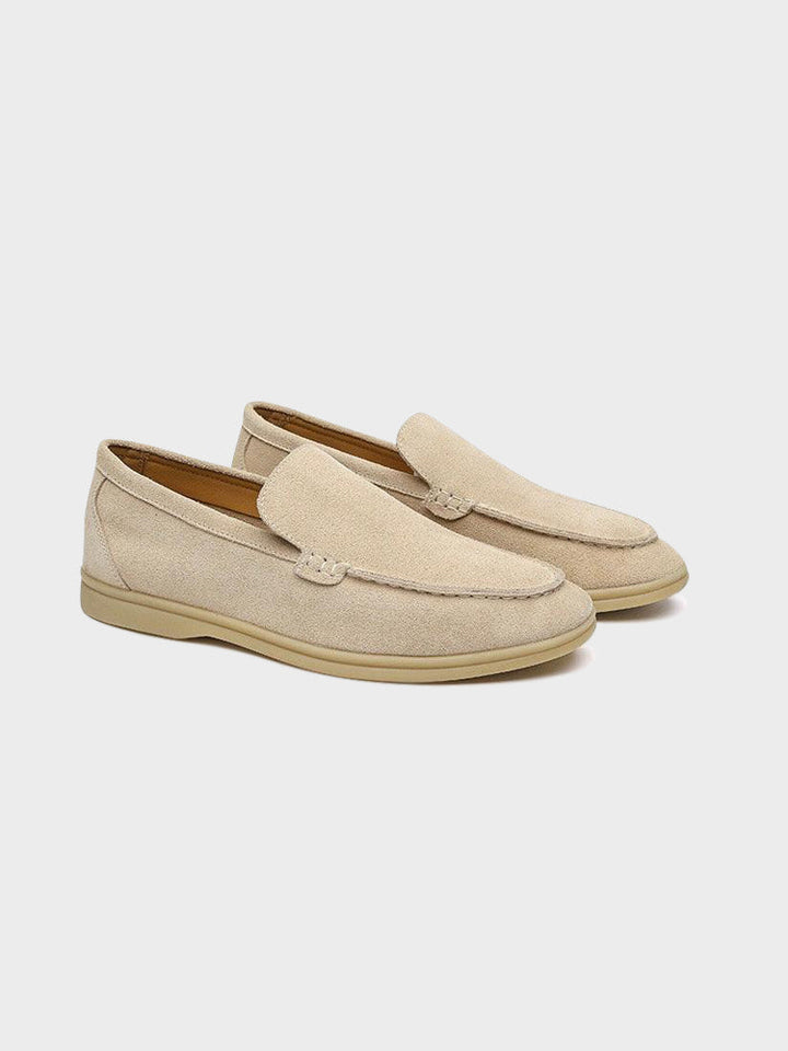 Men’s Loafers with Suede Upper and Removable Insole