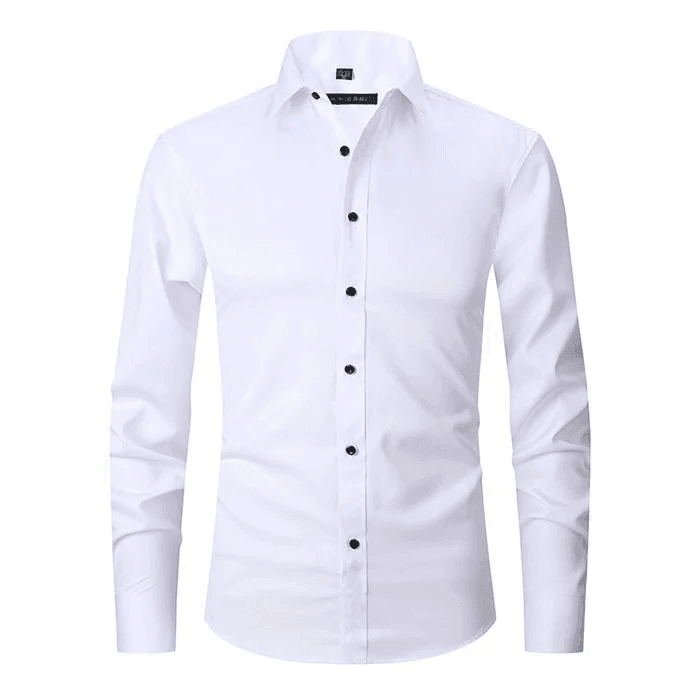 Men’s Shirt with Elastic Fabric and Smooth Finish