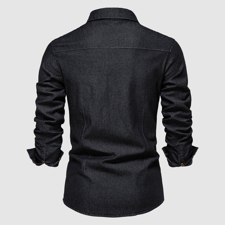 Mens Shirt with Button Closure and Chest Pockets