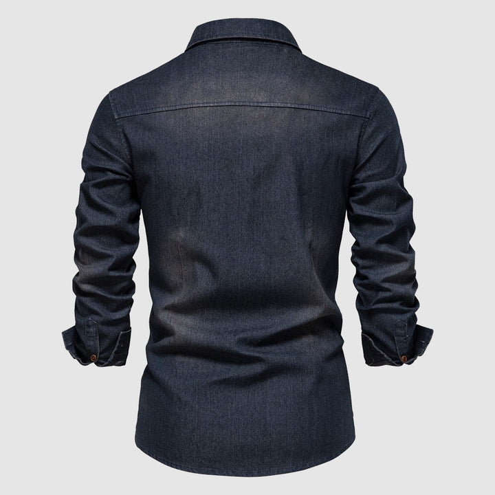 Mens Shirt with Button Closure and Chest Pockets