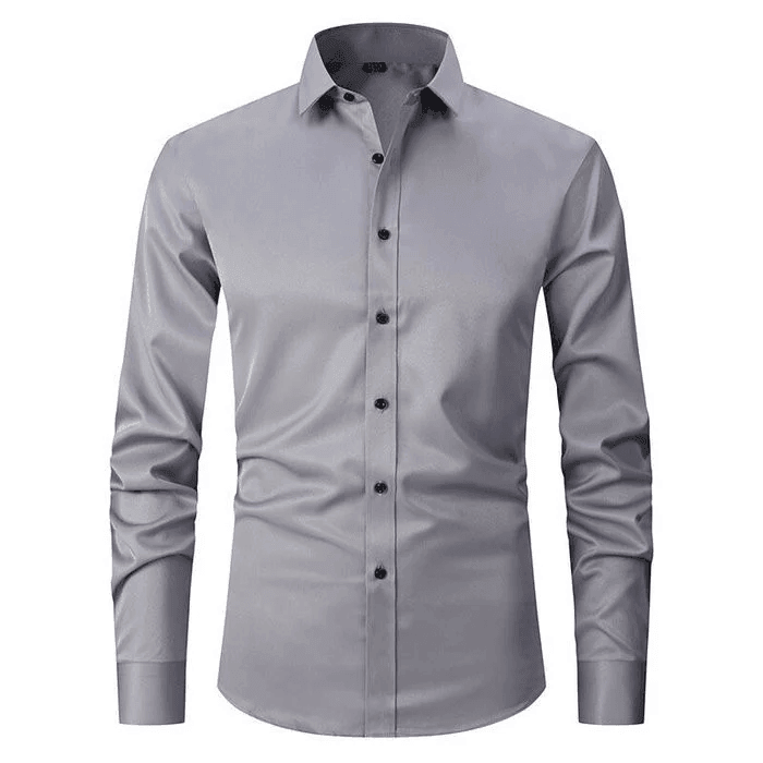 Men’s Shirt with Elastic Fabric and Smooth Finish