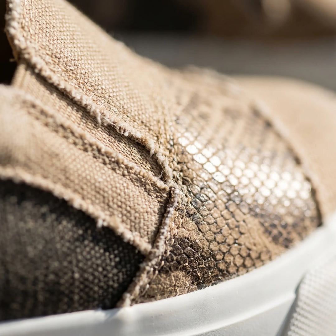 Slivette - Slip-On Trainers With Mixed Animal Print