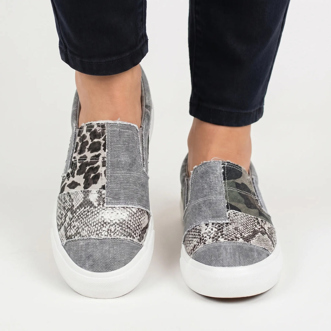 Slivette - Slip-On Trainers With Mixed Animal Print