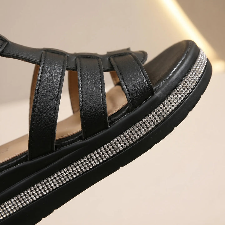 Stridela - Strappy Wedge Sandals