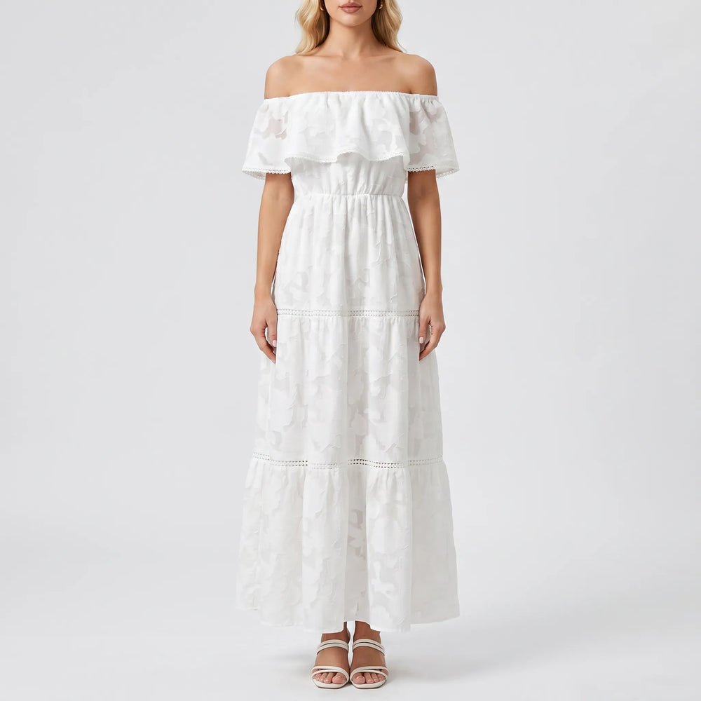 Tierlova - Off-Shoulder Tiered Maxi Dress