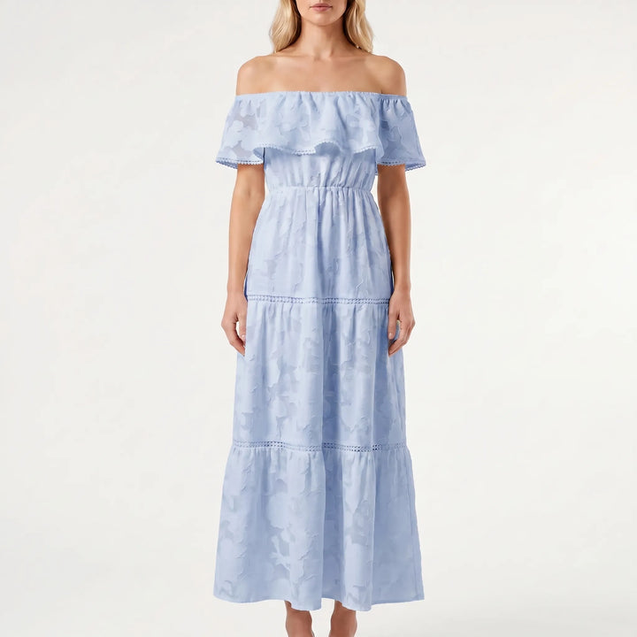 Tierlova - Off-Shoulder Tiered Maxi Dress