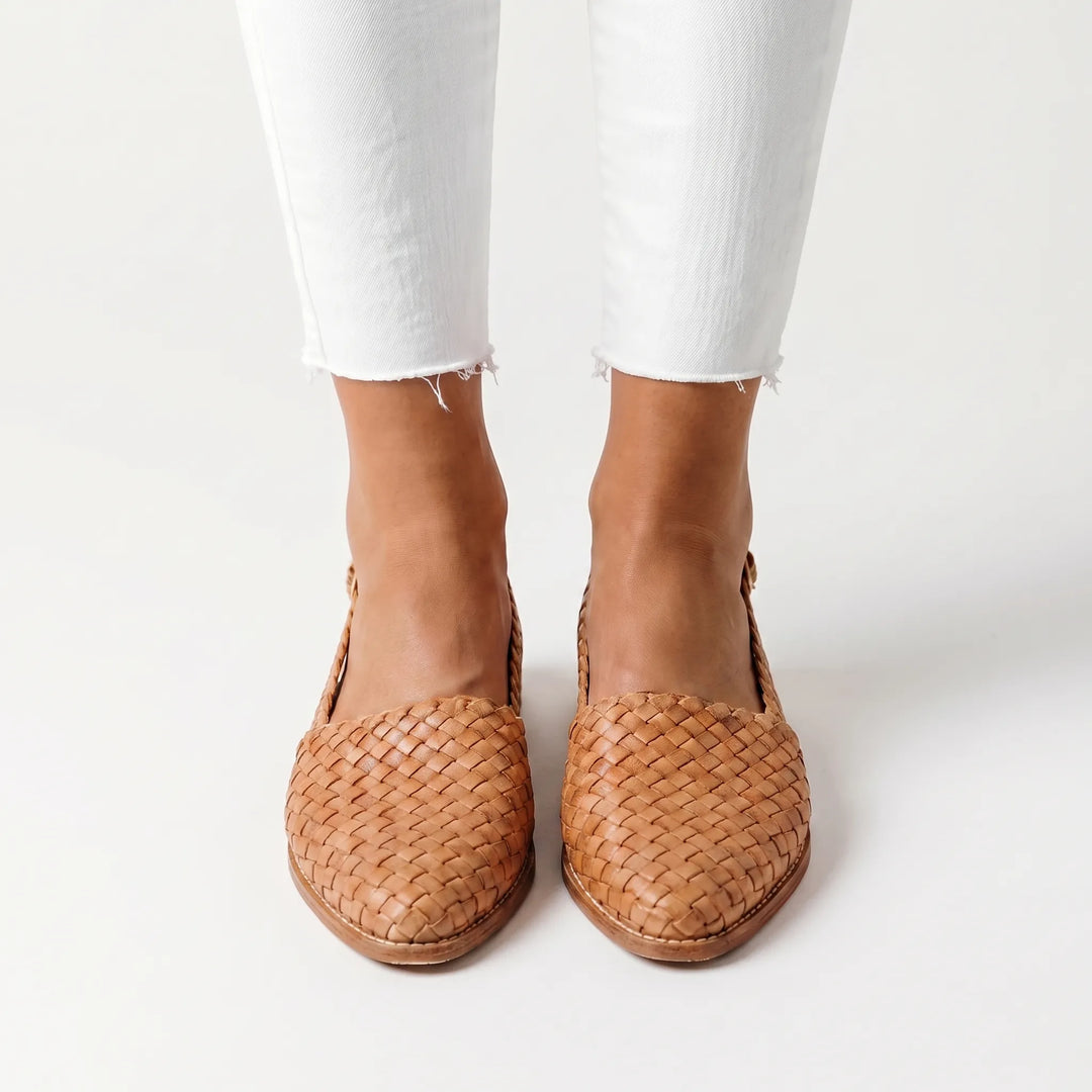 Tressova - Woven Slingback Flat Ballet Shoe