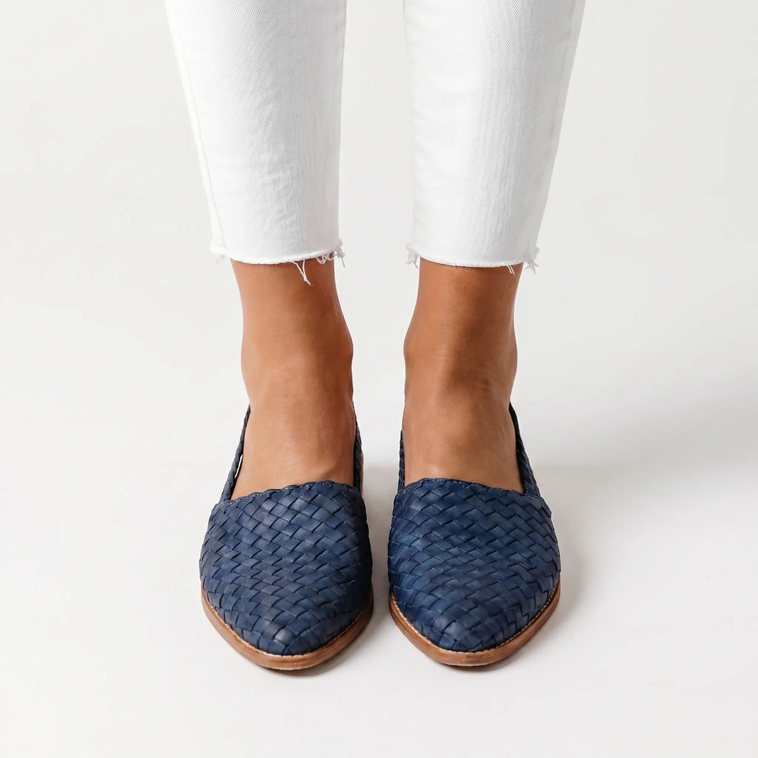 Tressova - Woven Slingback Flat Ballet Shoe