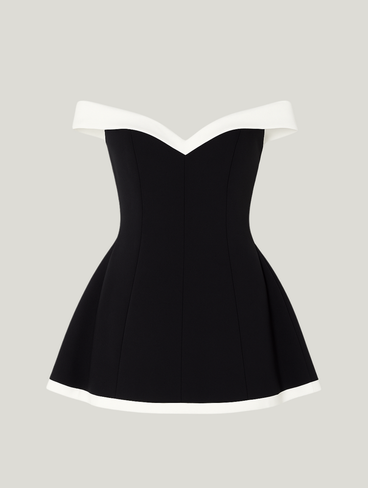 Women's Off-the-Shoulder A-Line Mini Dress
