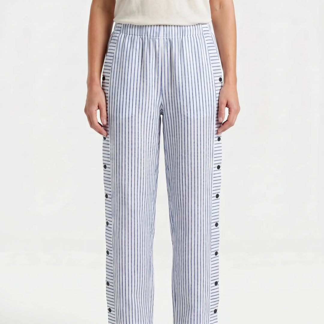 Vellora - Striped Relaxed Fit Trousers