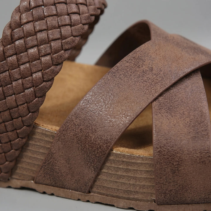 Velora - Slip-On Wedge Sandals