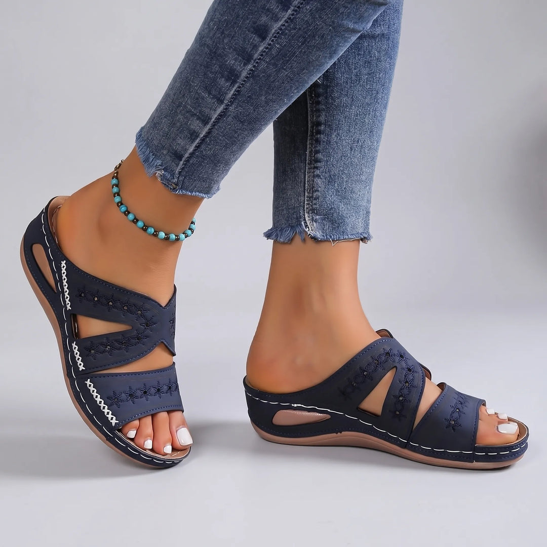 Veloria - Orthopedic Open-Toe Wedge Sandal