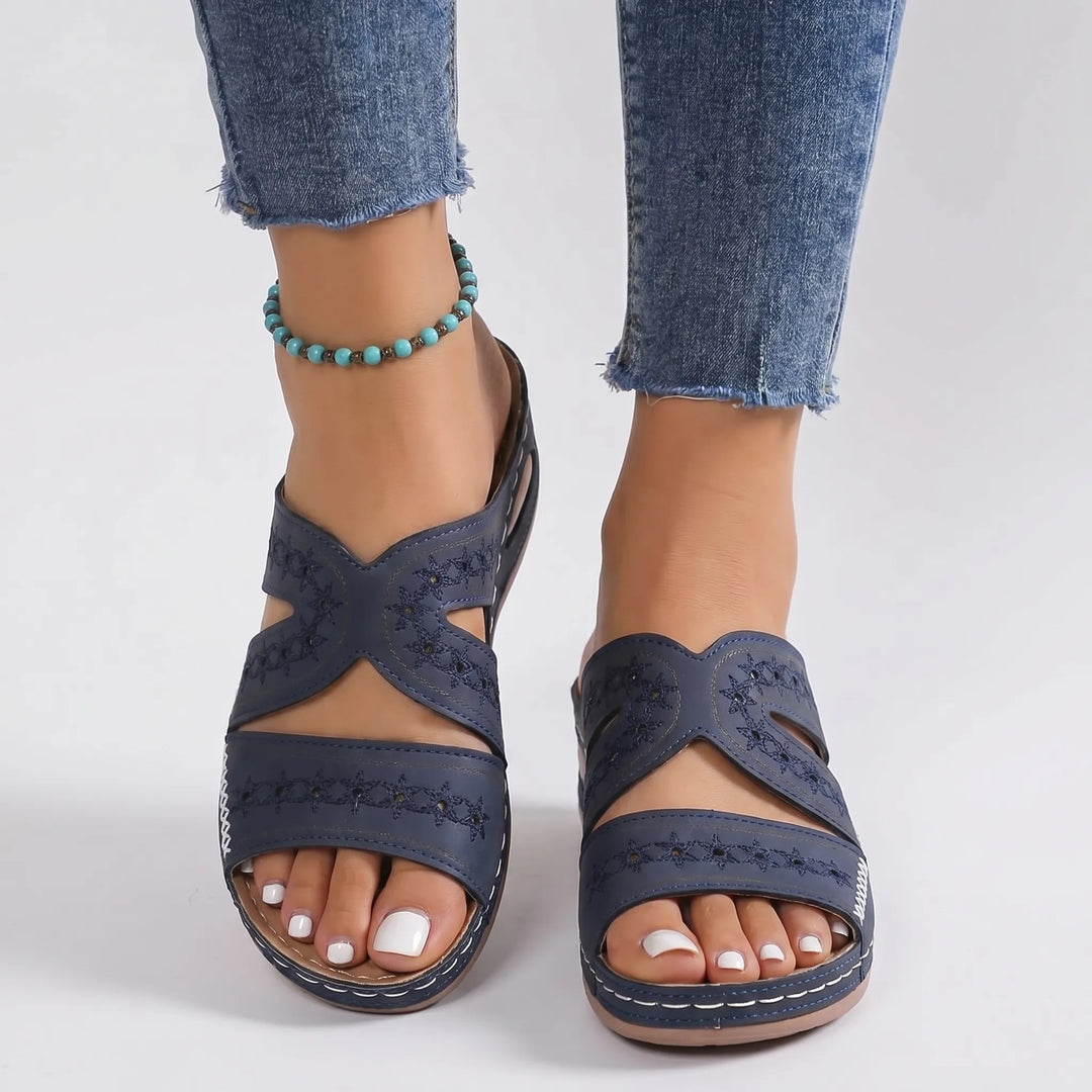 Veloria - Orthopedic Open-Toe Wedge Sandal