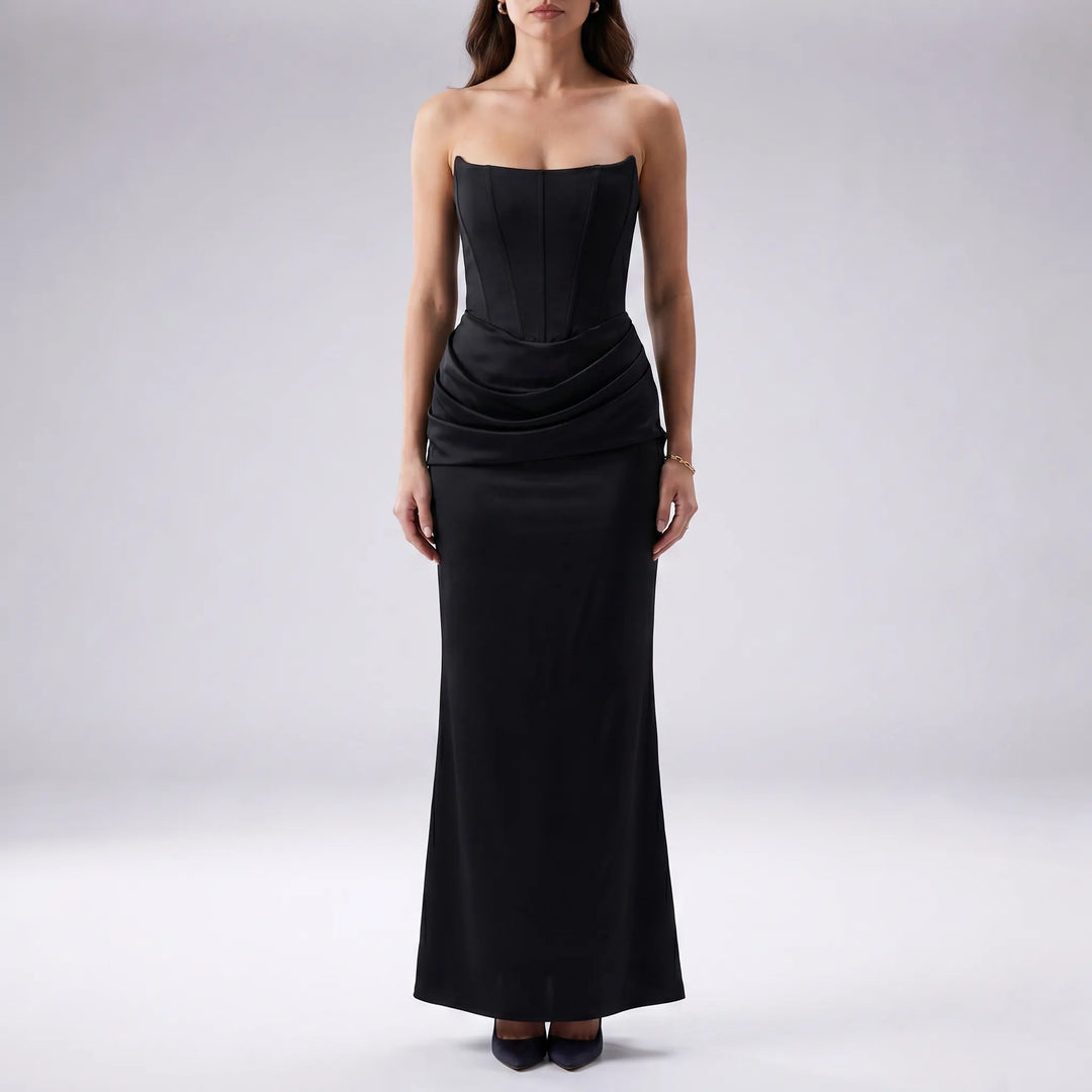 Veloura - Strapless Column Maxi Dress