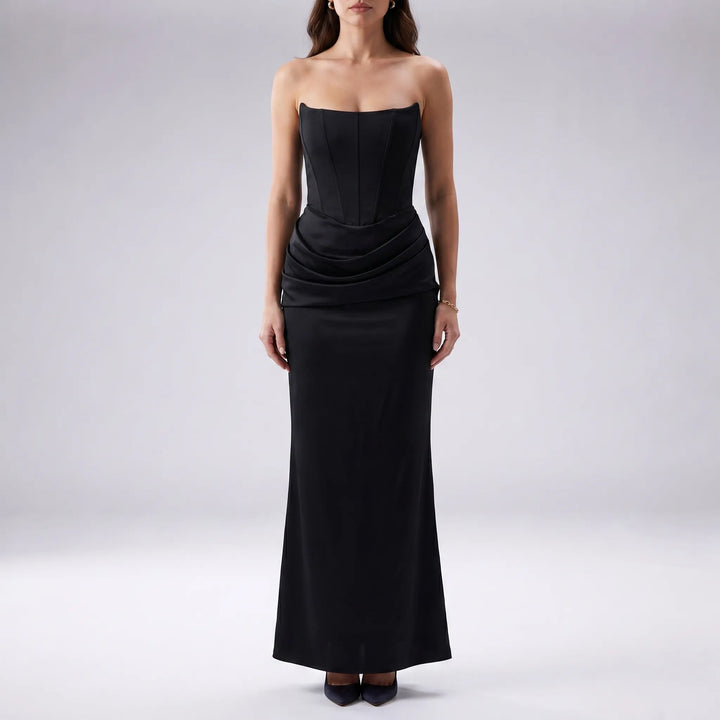 Veloura - Strapless Column Maxi Dress