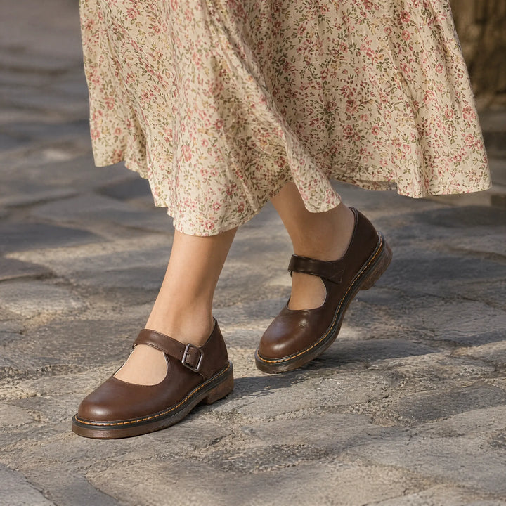 Vintara - Mary Jane Flat Shoes