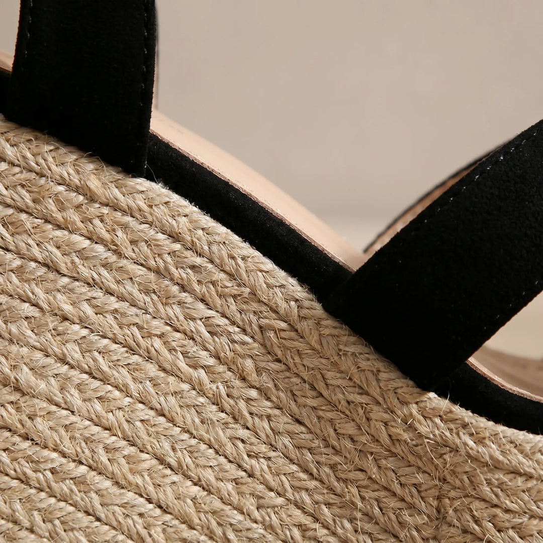 Wedgella - Classic Wedge Ankle Strap Sandal