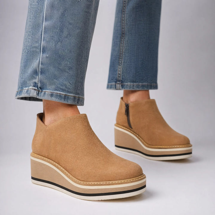 Wedgely - Platform Wedge Ankle Boots