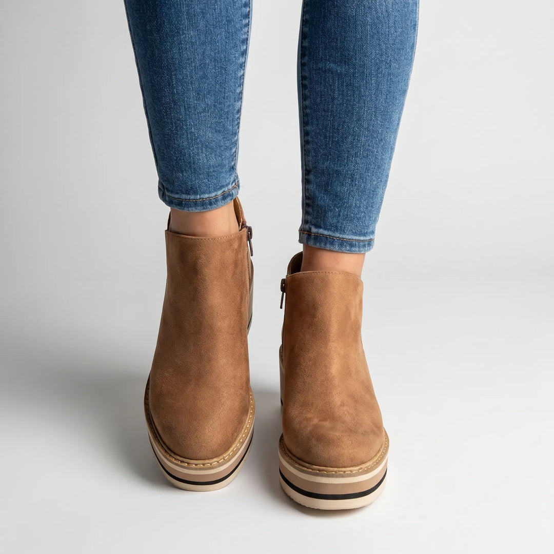 Wedgely - Platform Wedge Ankle Boots