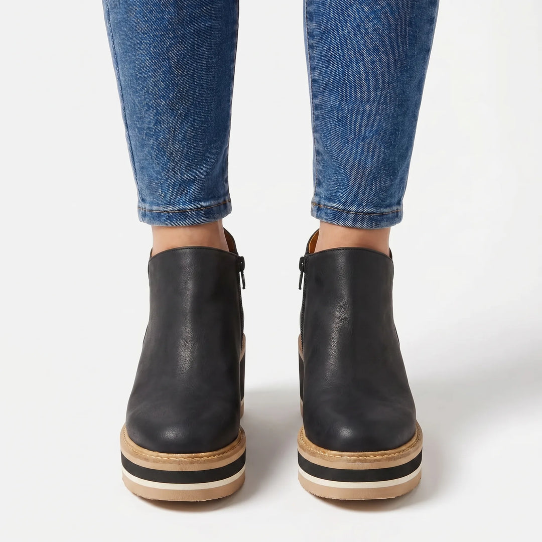 Wedgely - Platform Wedge Ankle Boots