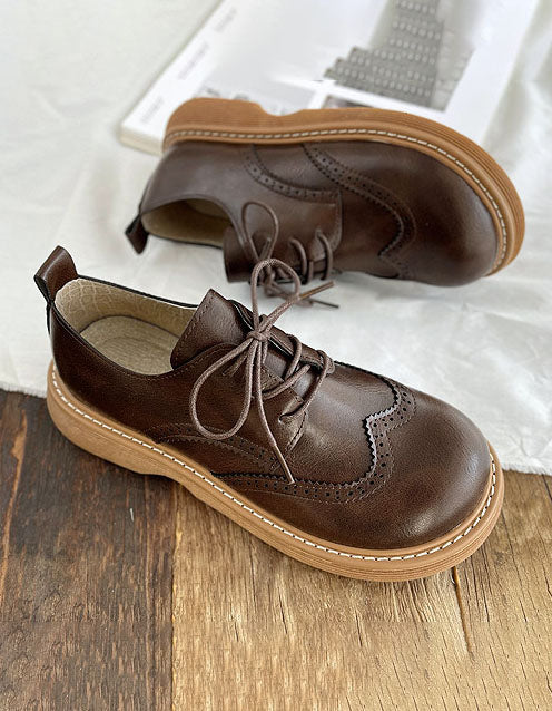 Women’s Derbies Shoes with Square Toe and Wide Cut