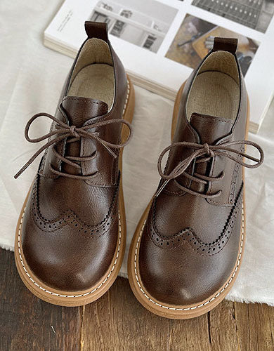 Women’s Derbies Shoes with Square Toe and Wide Cut